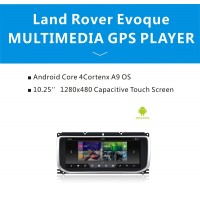 10.25 Inch Android 7.1 2+32GB Car GPS Navigation Multimedia Bluetooth Player For Land Range Rover Evoque 2012-2016