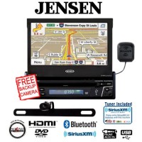 Jensen VX7012 Navigation DVD receiver + SiriusXM Tuner + Backup Camera Package