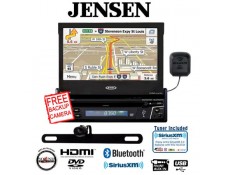 Jensen VX7012 Navigation DVD receiver + SiriusXM Tuner + Backup Camera Package
